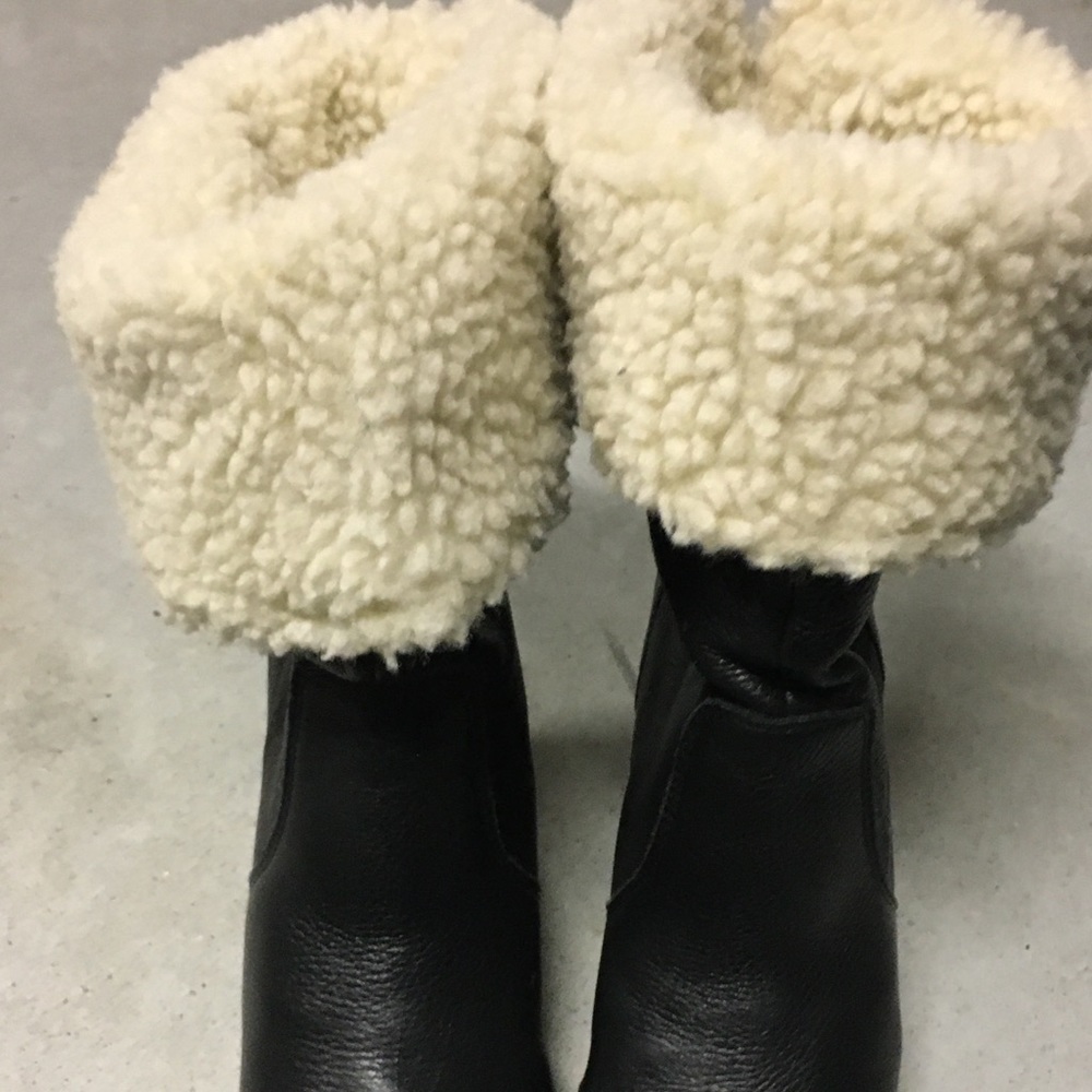 TommyGirl Hilfiger black leather convertible boots - Picture 5 of 8